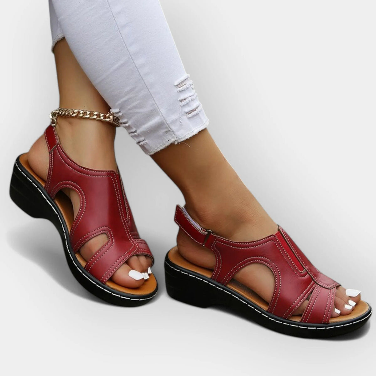 Stylish Leather Sandals